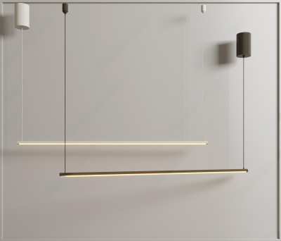 现代条形吊灯3D模型下载